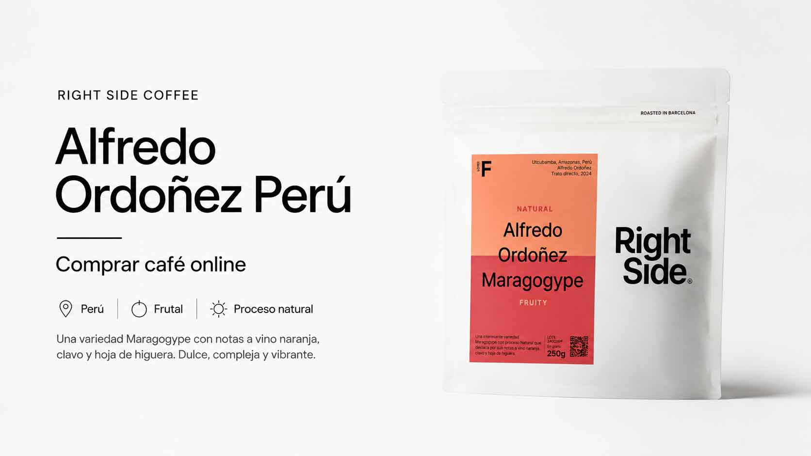 Right Side Coffee Alfredo Ordoñez Perú