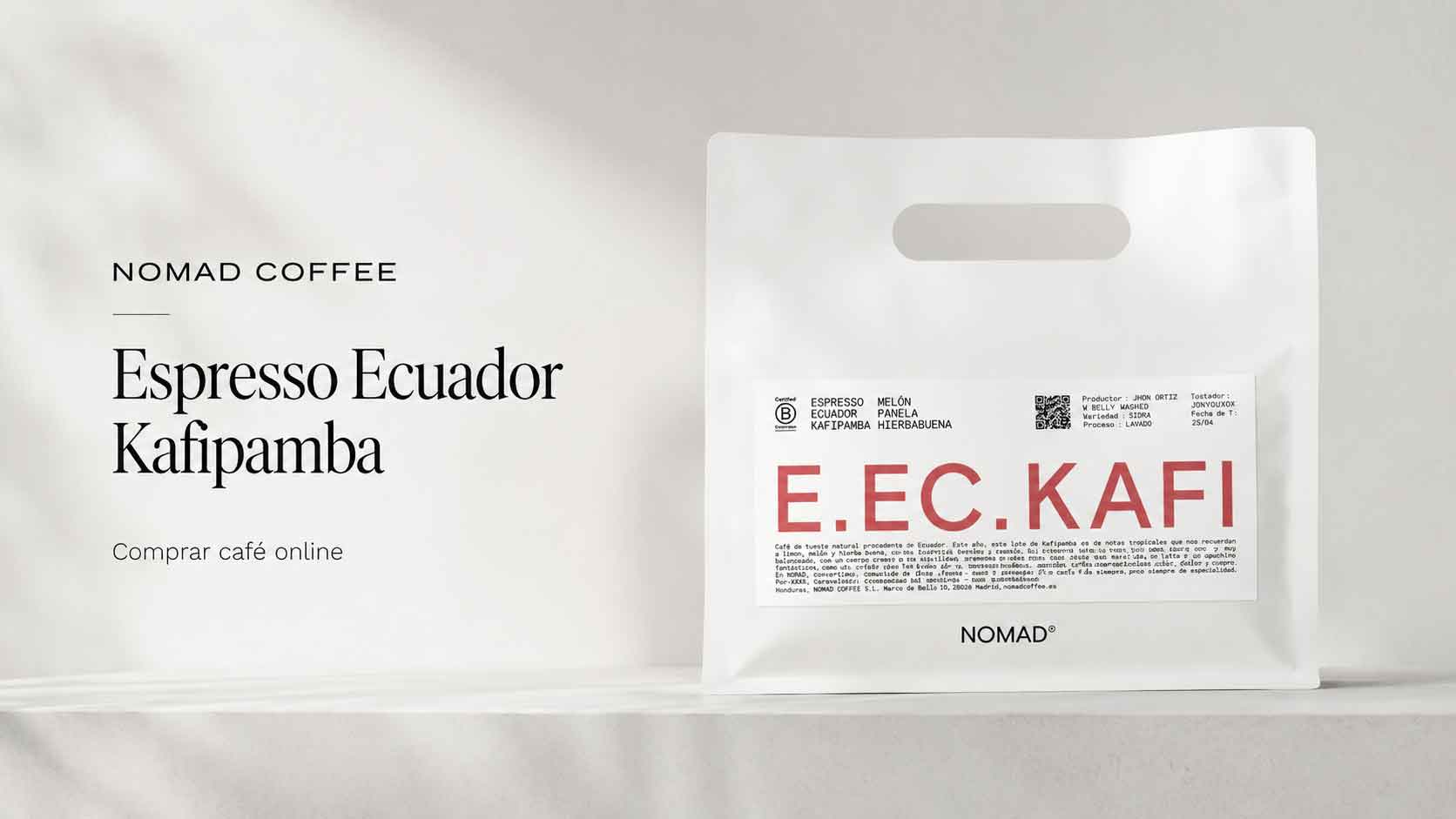 Nomad Coffee Espresso Ecuador Kafipamba