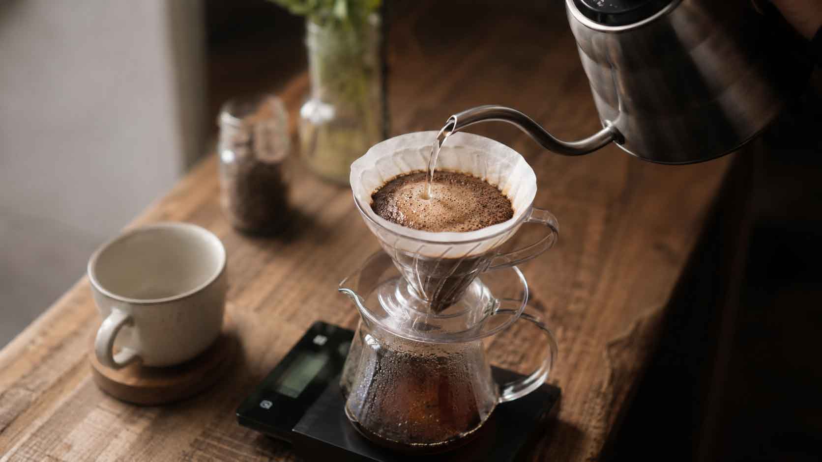 Preparación de café filtrado
